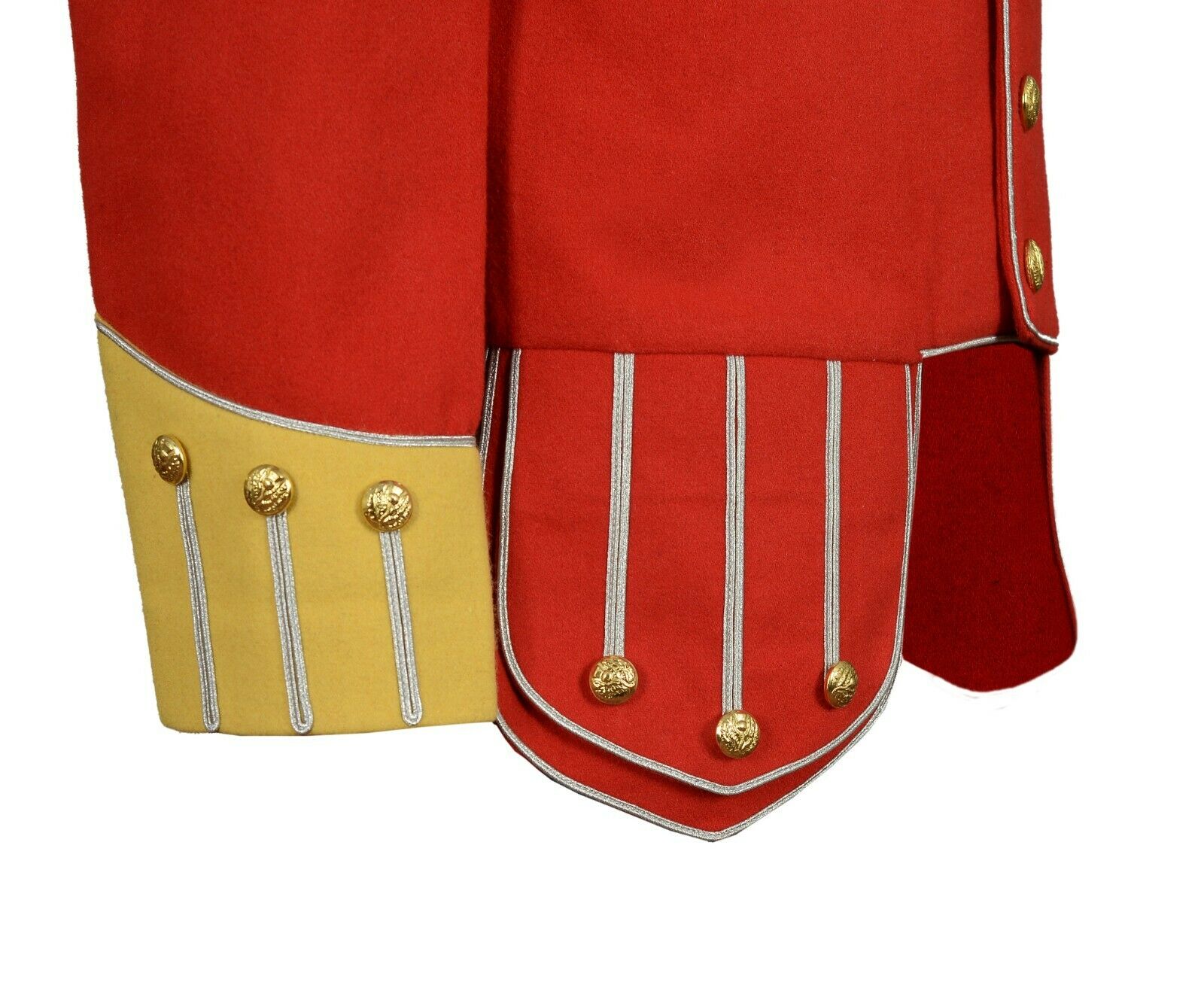 s-l1600-3-3.jpg Brand New 100% Wool Blend white Trim Red Military Doublet Pipe Band Jacket – Next Kilt