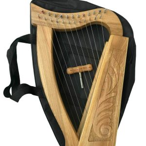 12 Strings Irish Harp, Ash Wood + Free Carry Bag & Tuning key product photo