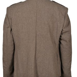 Brown Scottish Tweed Argyle Kilt Jacket With 5 Button Vest – Next Kilt