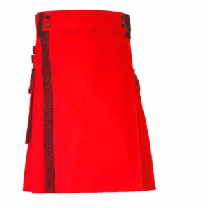 Red Utility Kilt with Net Pocket – Next Kilt
