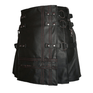 Unique Style Black Leather Kilt For Men – Next Kilt