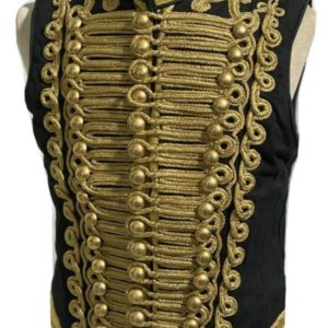 New Ceremonial Military Jacket Black with Gold Braiding Hussar product photo