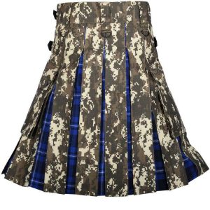 Military Digital Camo Utility Hybrid Kilt American Patriot Tartan Under Pleated – Next Kilt