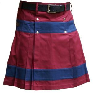 Scottish Fashion Maroon Utility Kilts For Men product photo