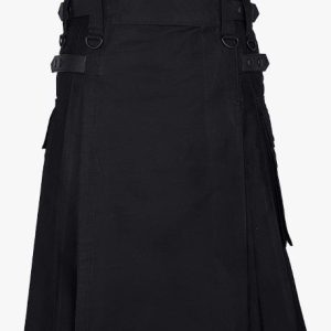 LAUTREAMONT GAULTIER BLACK UTILITY KILT product photo