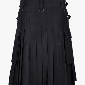 LAUTREAMONT GAULTIER BLACK UTILITY KILT – Next Kilt