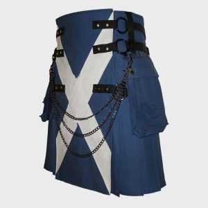 Royal Blue Canvas Saint Flag Kilt – Next Kilt