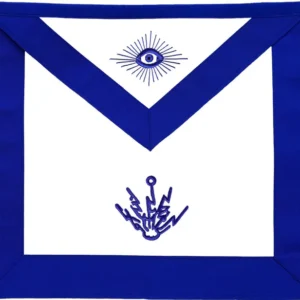 Electrician Blue Lodge Officer Apron - Machine Embroidery