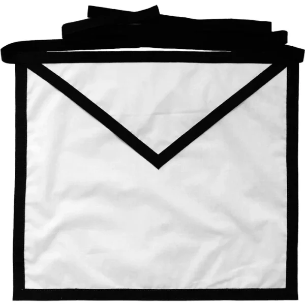 Blue Lodge Funeral Apron - White Cotton Duck Cloth Blue Lodge Funeral Apron - White Cotton Duck Cloth