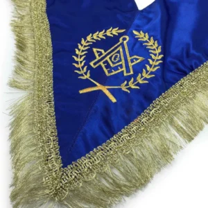 Master Mason Blue Lodge Regalia Set - Royal Blue & Gold Satin