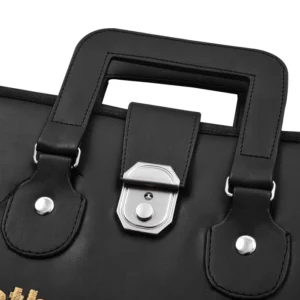 Master Mason Blue Lodge Apron Case - Soft Imitation Leather with Silver Metal Lock