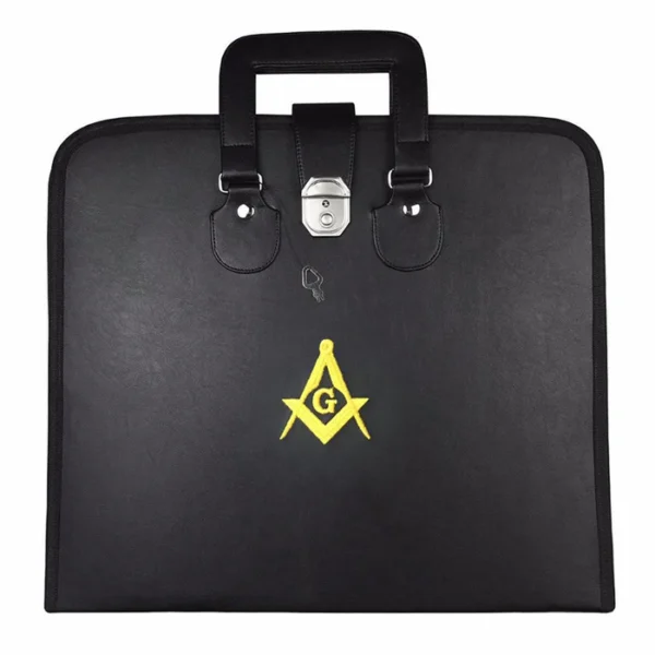 Master Mason Blue Lodge Apron Case - Black Imitation Leather MM, WM, Provincial Master Mason Blue Lodge Apron Case - Black Imitation Leather MM, WM, Provincial