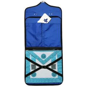 Master Mason Blue Lodge Apron Case - Black Leather MM, WM, Provincial