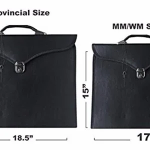 MASTER MASON BLUE LODGE APRON CASE - LEATHER SQUARE & COMPASS G MM/WM - Image 13