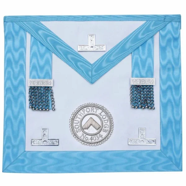 Worshipful Master Craft English Regulation Apron - Moire Worshipful Master Craft English Regulation Apron - Moire