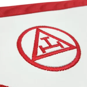 High Priest Royal Arch Chapter Officer Apron - Red Machine Embroidery