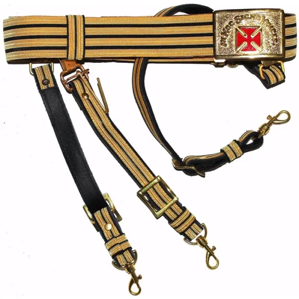 Knights Templar Regalia Belt Past Grand Commander Red Cross Knights Templar Regalia Belt Past Grand Commander Red Cross