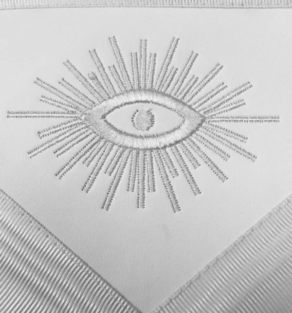 Master Mason Blue Lodge Apron - White Square & Compass G