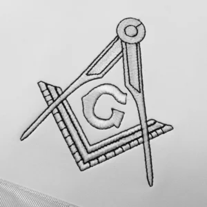 Master Mason Blue Lodge Apron - White Square & Compass G