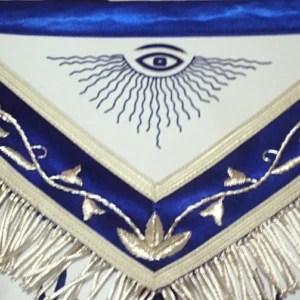 Past Master Blue Lodge California Regulation Apron - Blue Silk