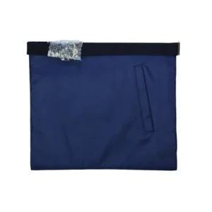 Past Master Blue Lodge Apron - Bullion Gold & Silver Hand Embroidery
