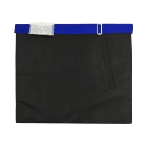 Master Mason Blue Lodge Apron - White & Blue Machine Embroidery - Image 3