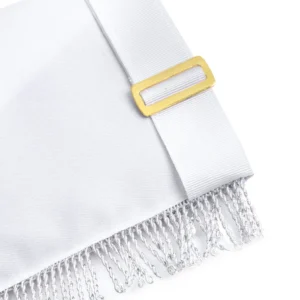 Past Master Blue Lodge California Regulation Apron - Embroidery Bullion with Rayon Fringe