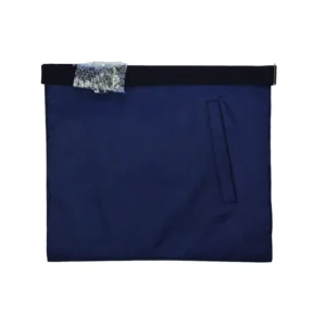 Past Master Blue Lodge California Regulation Apron - Blue with Bullion Hand Embroidery