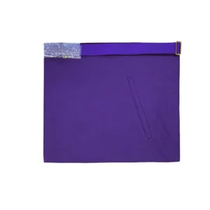 Master Mason Blue Lodge Aprons - Purple Gold Hand Embroidery