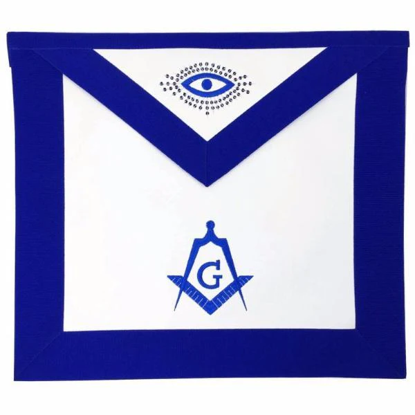 Master Mason Blue Lodge Apron - White & Royal Blue Master Mason Blue Lodge Apron - White & Royal Blue