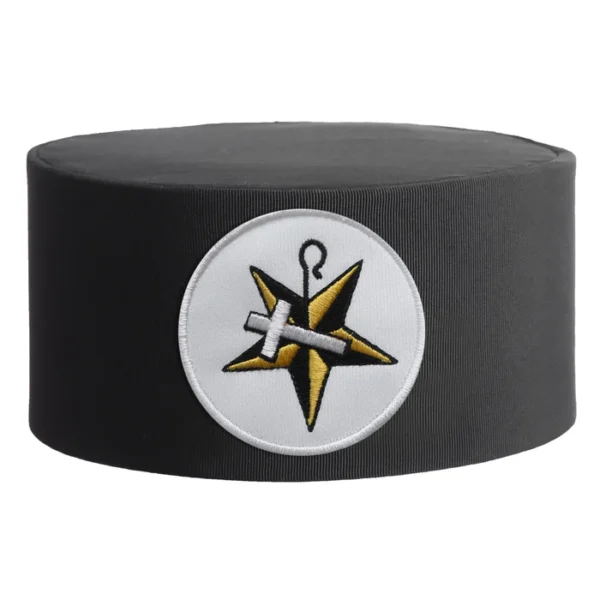The Order of the White Shrine of Jerusalem Crown Cap - White Round Patch The Order of the White Shrine of Jerusalem Crown Cap - White Round Patch