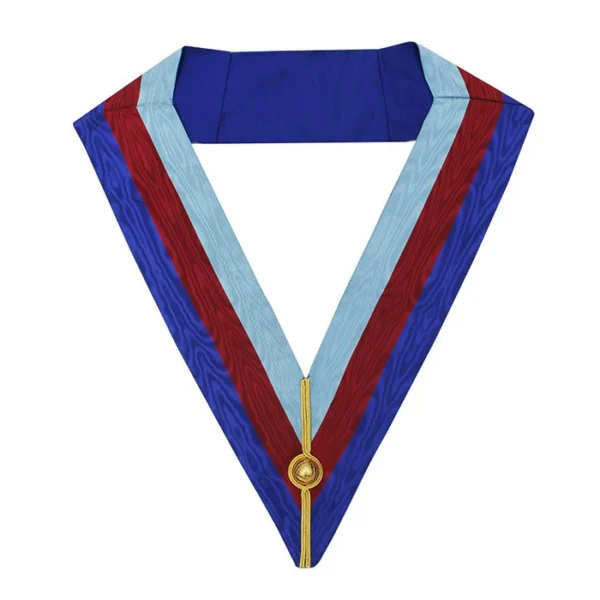Grand Officers Royal Arch Chapter Collar - Three Colour Moire Grand Officers Royal Arch Chapter Collar - Three Colour Moire