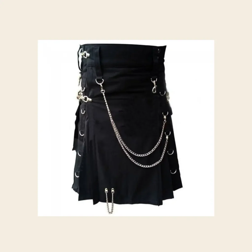 black gothic kilt steampunk style