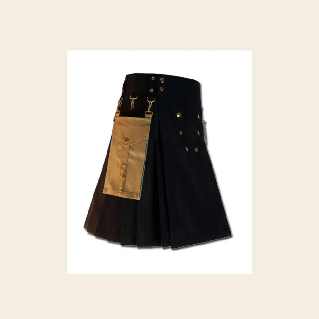 contrast pocket kilt