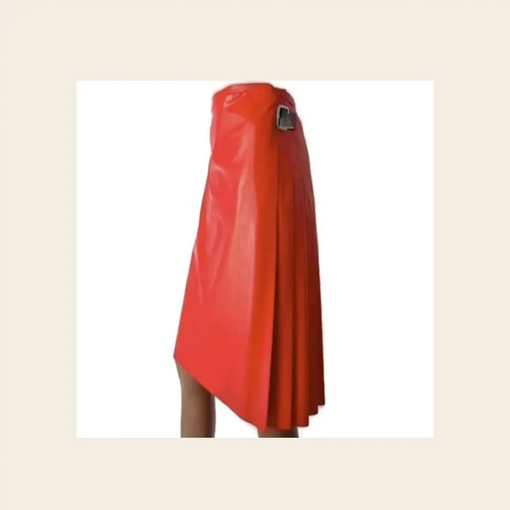 ladies leather gladiator tailor kilt