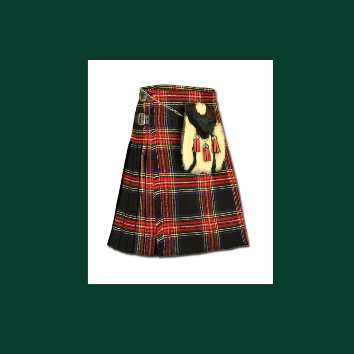 scottish black kilt hose sock