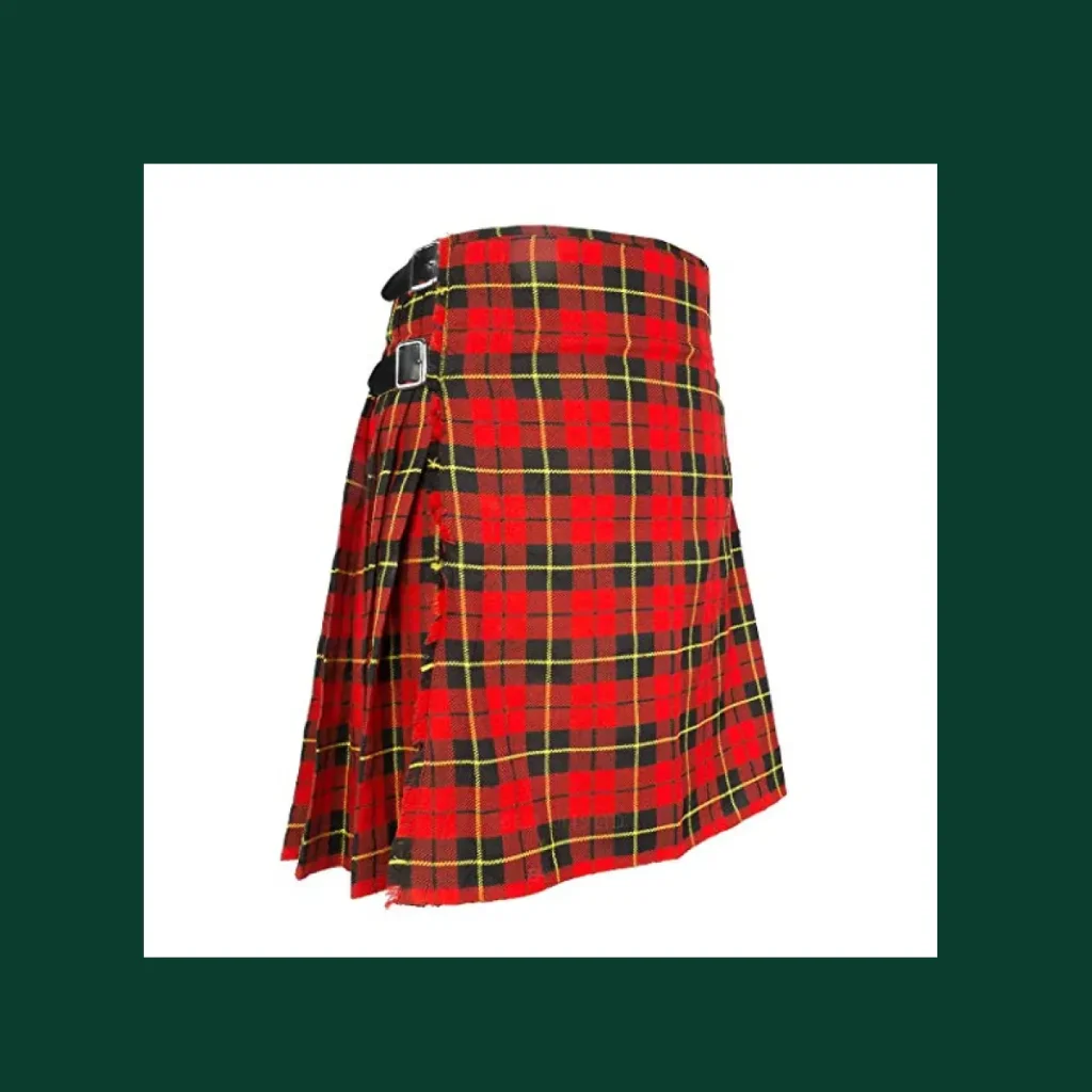 traditional scottish white kilt
