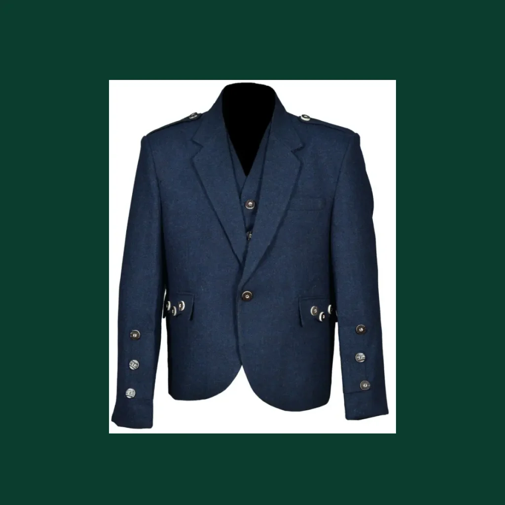 tweed crail highland blue kilt