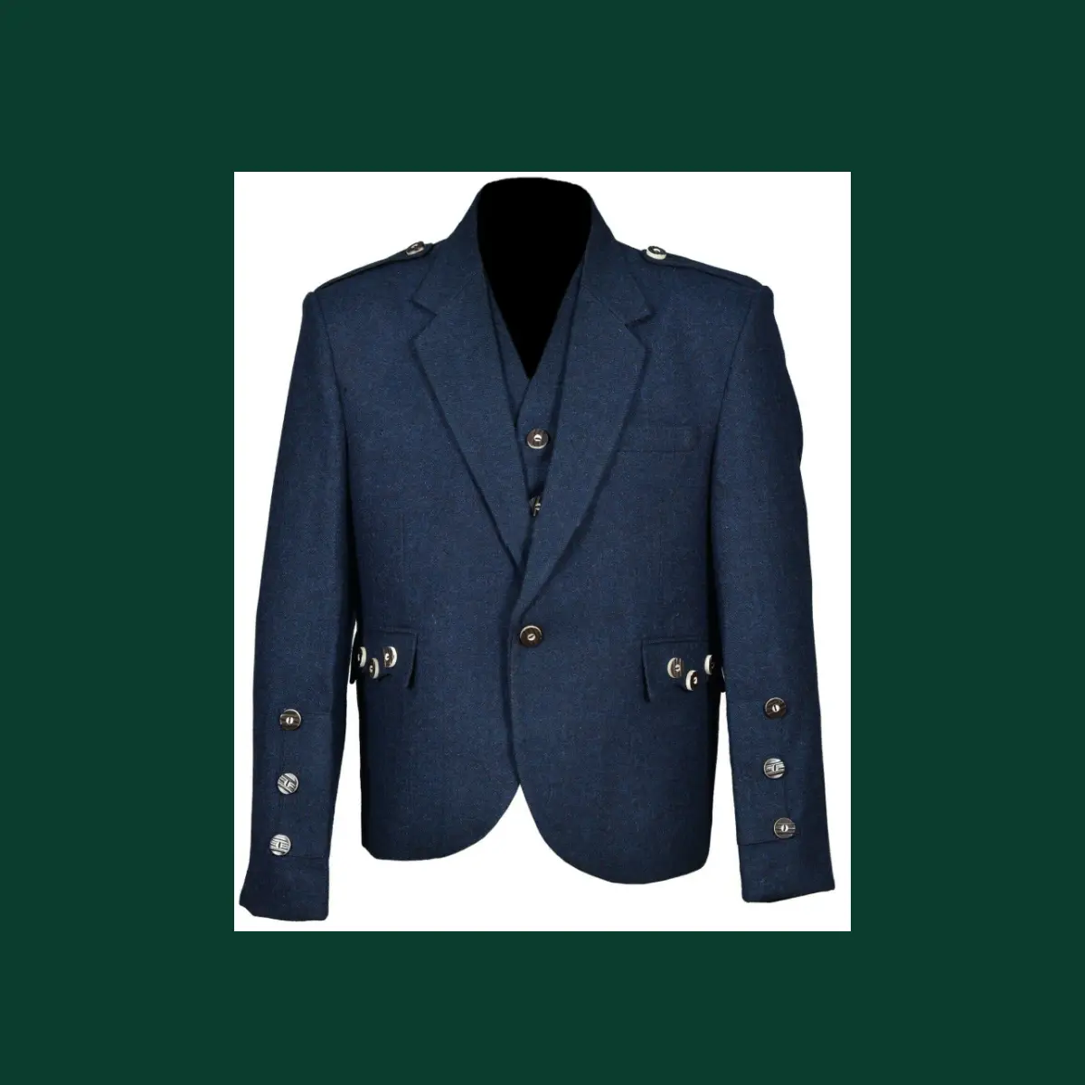 tweed crail highland blue kilt