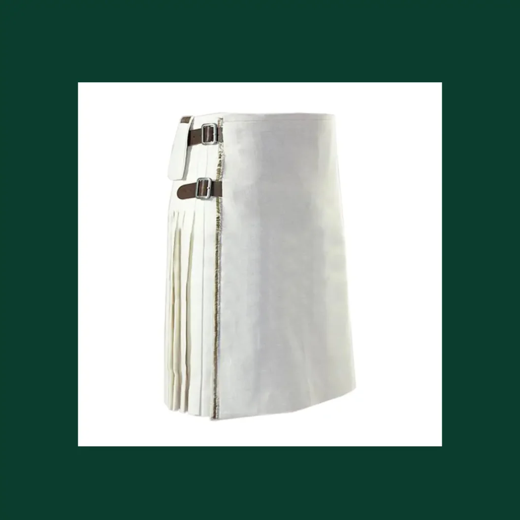 white christmas plaid utility kilt