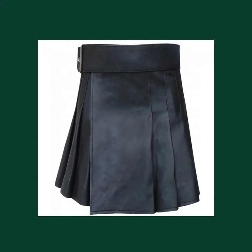 women leather kilt
