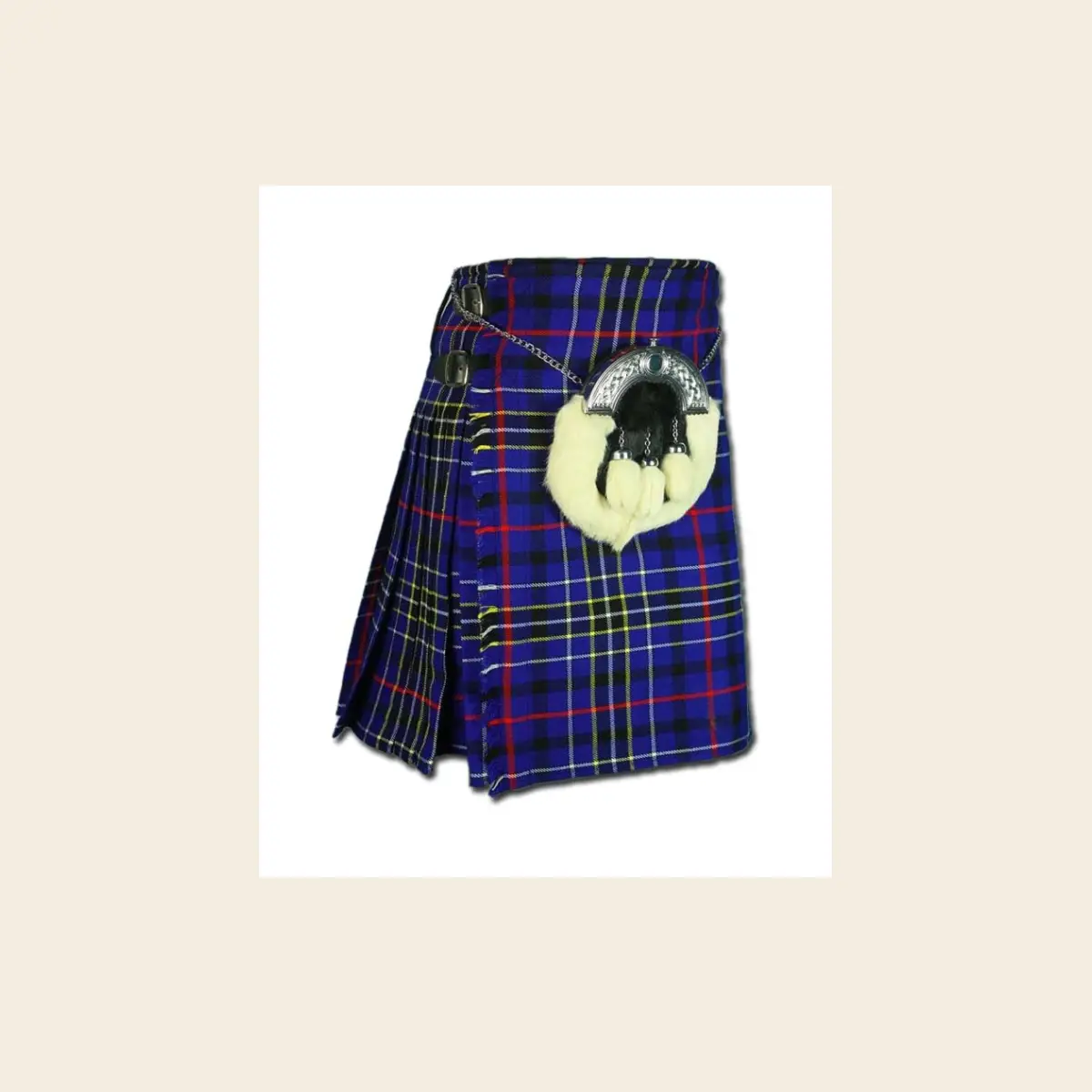 workshop notes modern blue tartan kilt
